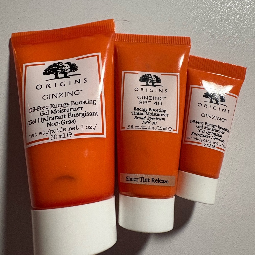 Origins GinZing Energy-Boosting Moisturizer Trio - Vibrant Orange